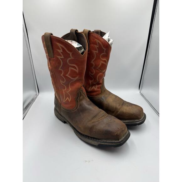 Ariat WorkHog Steel Toe Boot Dark Earth Mens Size 13D - Picture 2 of 8